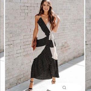 Brand New Black and White Dress